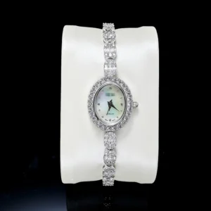 TIRIM Oval Watch 19cm for Women Cubic Zircon Crystal Watch Wedding Party Jewelry Movement Waterproof Made with Wholesale