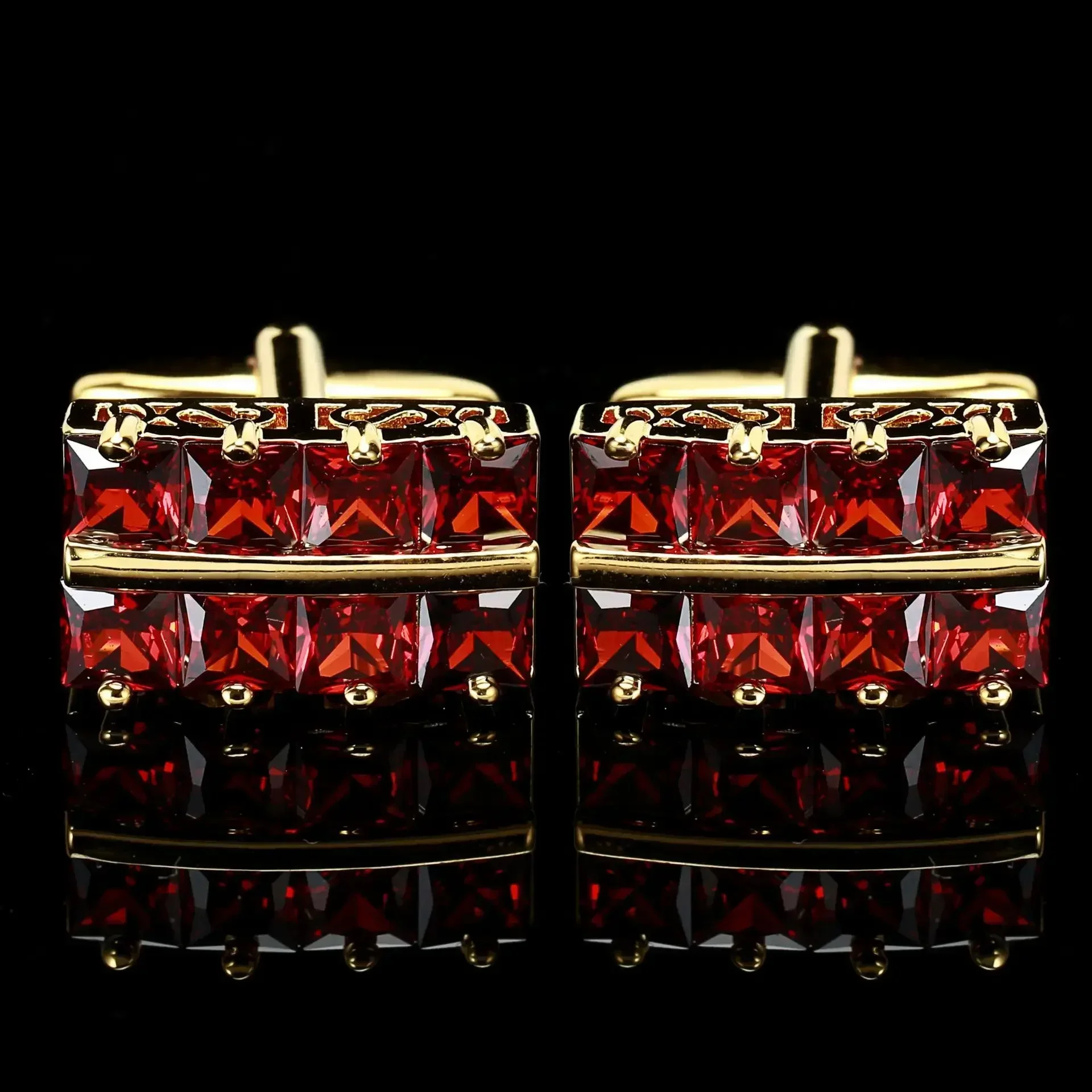 Rhinestone Wedding Accessories | Zircon Wedding Accessories | Rhinestone Suit Shirts - Tie Clips & Cufflinks - Image 2