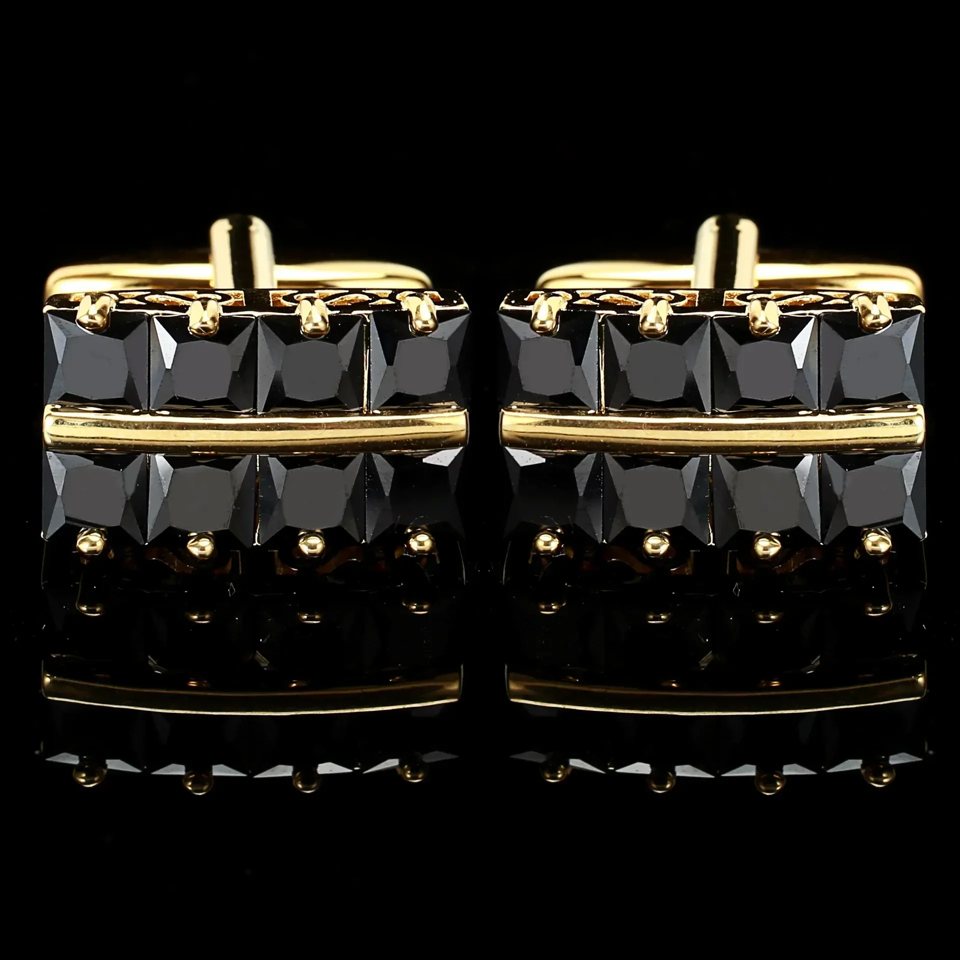 Rhinestone Wedding Accessories | Zircon Wedding Accessories | Rhinestone Suit Shirts - Tie Clips & Cufflinks - Image 3