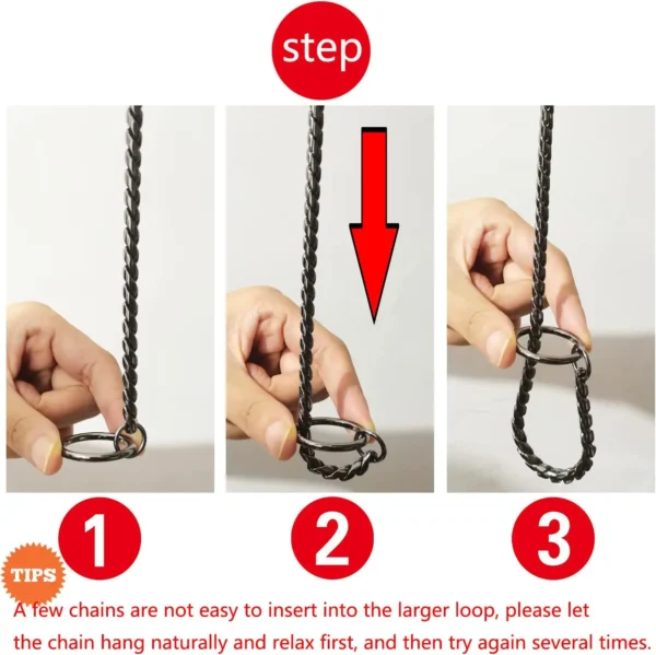 Dog Snake Chain Stainless Steel Gold Chains Collar Metal Slip Walking Training Chew Proof Pet Chains Collars - Image 3
