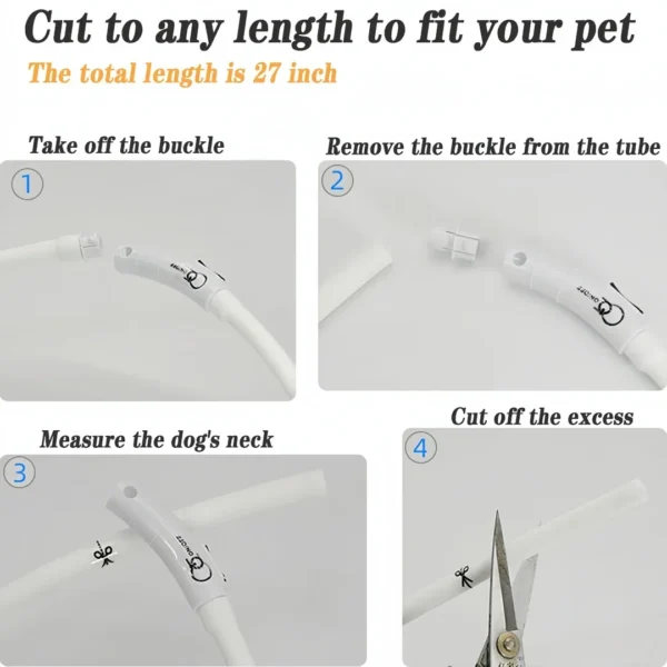Dog New Led Luminous Collar 4 Flashing Modes Glowing Silicone Colorful Collar , For Pet Dogs Cat Light Safety Walking at Night - Image 4