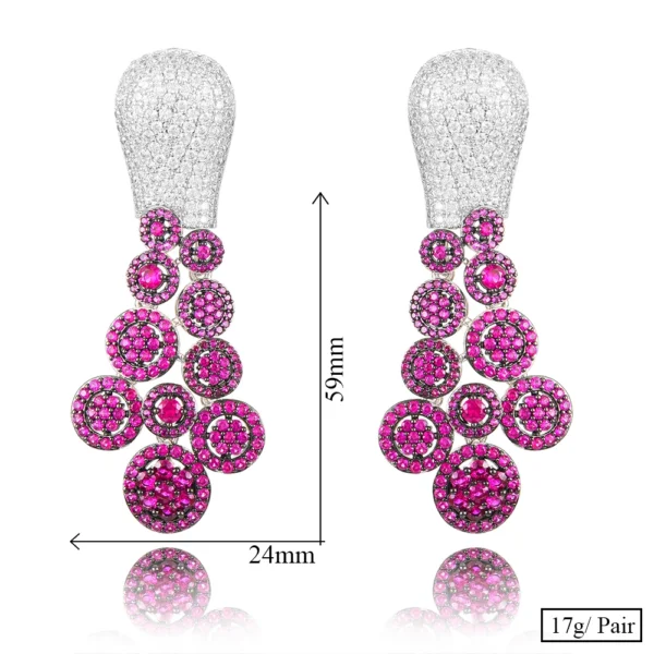 Trendy Charms Waterdrop Women Earrings Cubic Zircon Drop Earring Wedding Party Accessories - Image 6