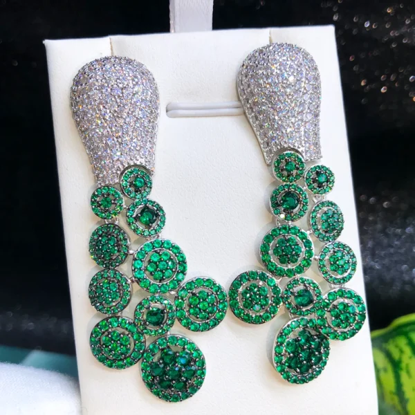Trendy Charms Waterdrop Women Earrings Cubic Zircon Drop Earring Wedding Party Accessories - Image 5