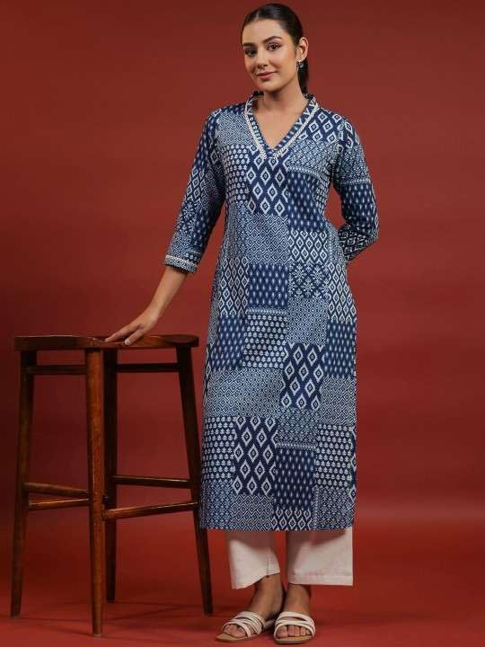 vivajewels Women's Rayon Printed Straight Kurti with Pant Set - Image 6