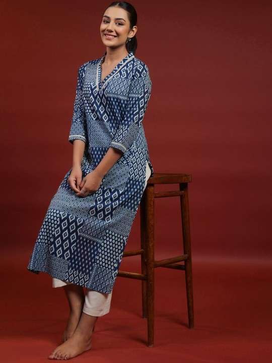 vivajewels Women's Rayon Printed Straight Kurti with Pant Set - Image 8