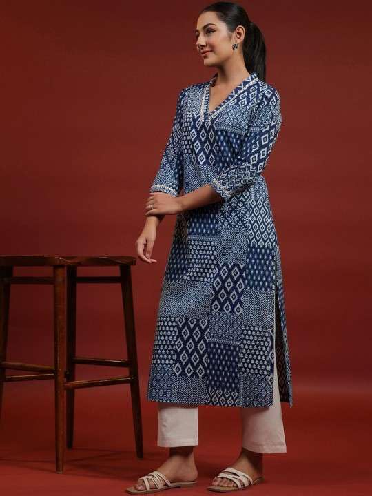 vivajewels Women's Rayon Printed Straight Kurti with Pant Set - Image 7