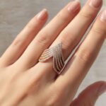 Gold Plated CZ Designer Ring
