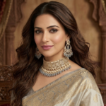 Viva Jewels Sophisticated Charcoal-Gray & Gold Choker Set – Premium Brass-Based Handcrafted Necklace with Kundan Accents and Matching Statement Earrings